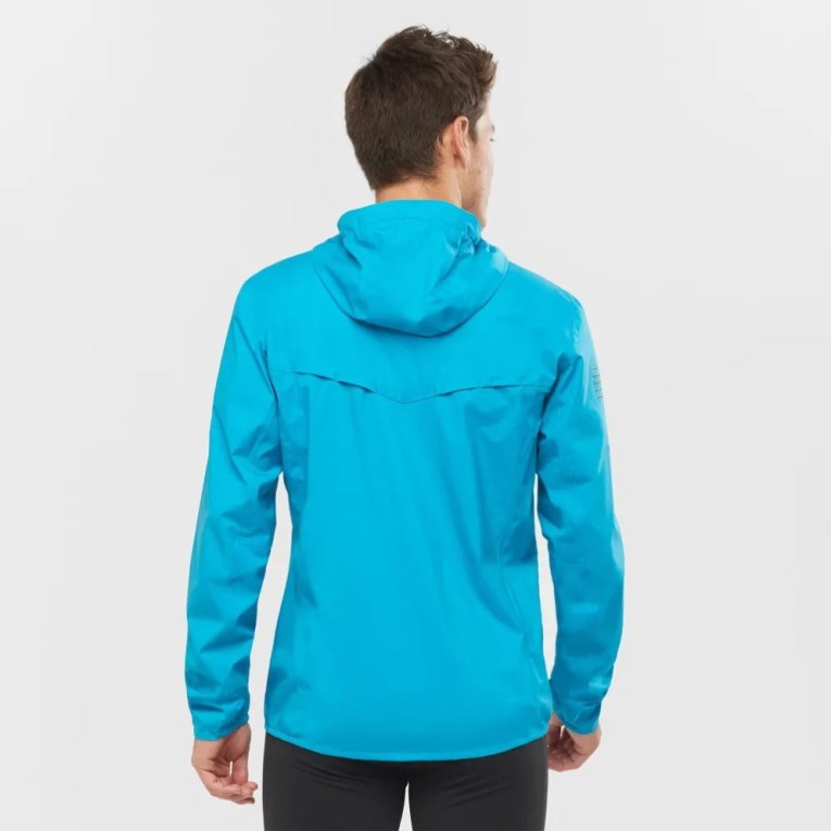 Turquoise Salomon Bonatti 2.5 L Waterproof Men's Shell Jackets | IE XF9872